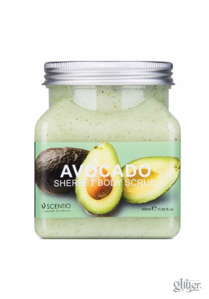 SCENTIO AVOCADO BRIGHTENING SHERBET SCRUB