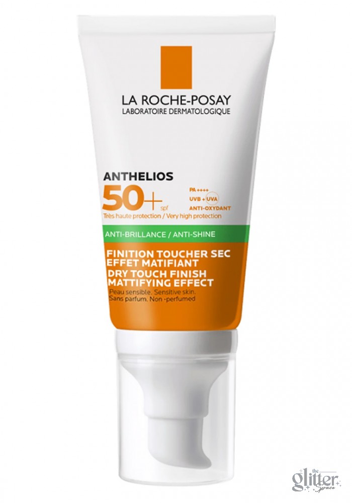 KEM CHỐNG NẮNG LA ROCHE-POSAY ANTHELIOS ANTI-SHINE GEL-CREAM DRY TOUCH FINISH MATTIFYING EFFECT SPF 50+ PA++++ 50ml (KHÔNG MÙI)